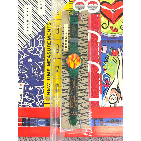 Swatch watch THE DEVIL GG900 NON WORKING COLLECTOR DISPLAY PIECE OR FOR PARTS - Picture 3 of 6